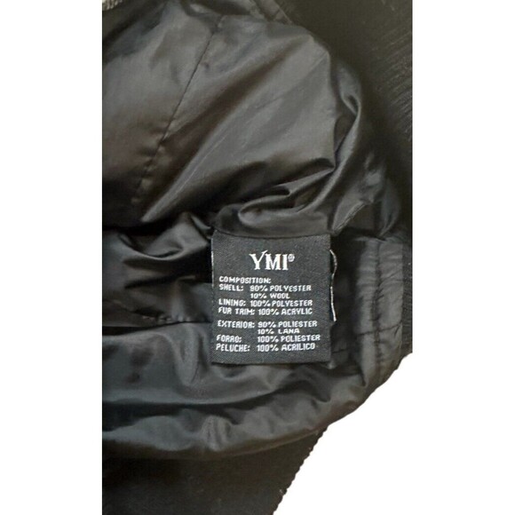 YMI black white check plaid pattern jacket coat full zipper short cool street - Picture 4 of 16